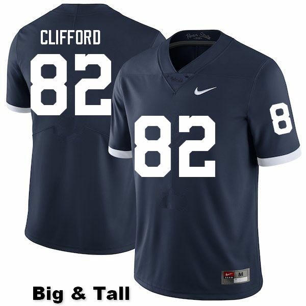 NCAA Nike Men's Penn State Nittany Lions Liam Clifford #82 College Football Authentic Big & Tall Navy Stitched Jersey QNK7198QO